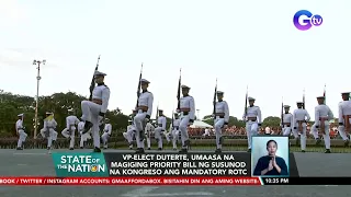 VP-elect Duterte, umaasa na magiging priority bill ng susunod na kongreso ang mandatory ROTC | SONA