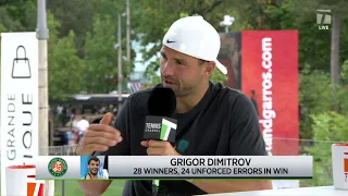 Grigor Dimitrov : 2022 Roland Garros First Round Win