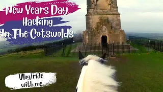 New Years Day VLOG, Horse Riding In The Cotswolds (I nearly wet my pants!)