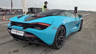 900HP McLaren 720S - 1/2 Mile Accelerations 0-300 KM/H