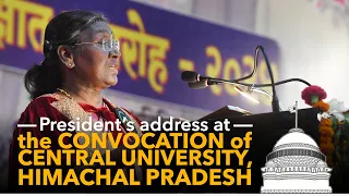 President Murmu graces the convocation of Central University of Himachal Pradesh