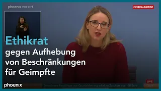 Pressekonferenz des Deutschen Ethikrates zu Sonderregelungen für Geimpfte am 04.02.21