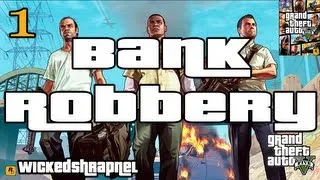GTA V - Bank Robbery Prologue Let's Play Walkthrough EP 1 Part 1 Grand Theft Auto 5 HD 1080p