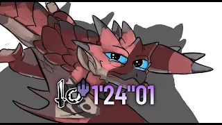 【MH:Rise Sunbreak】 MR4★ Rathalos 1'24"01 SnS Solo | リオレウス 片手剣ソロ ( MR 4★ 朽ちたる城に、王は眠る )