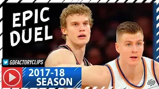 Lauri Markkanen vs Kristaps Porzingis EPIC Duel Highlights (2018.01.10) Bulls vs Knicks - MUST SEE!
