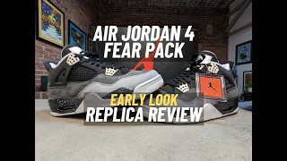 Early Look! Air Jordan 4 Fear Pack Replica Review