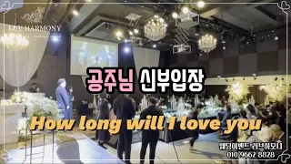 [뮤지컬웨딩][신부입장] 신부입장곡으로 강력추천❣️꾸준히 신부님들께 사랑받는 #howlongwilliloveyou