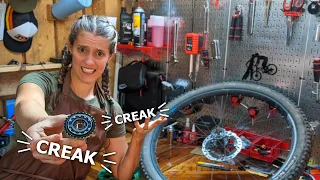 How to stop a CREAKY rear hub (Shimano 12-speed Micro Spline overhaul) | Syd Fixes Bikes