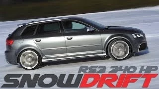 Audi RS3 Snow DRIFT & Acceleration ★ Awesome Sound ★