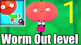 worm out level 1 Gameplay Walkthrough Solution