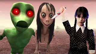 Dame tu Cosita vs Wednesday Addams (Compilation #1) DAME.EXE MOMO & CLOWN ATTACK