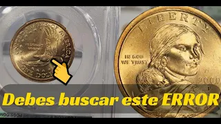 NO GASTES esta moneda ¡MIRA EL VIDEO! - 2000 Dóllar Sacagawea Moneda con ERROR - VALIOSA - Precio