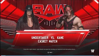 WWE 2K24 Undertaker Vs Kane Casket Match