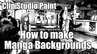 Clip Studio Paint: How to make Manga backgrounds