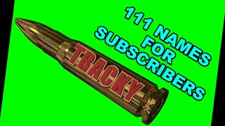 3D Bullet Flying Effect Green Screen 110 Names