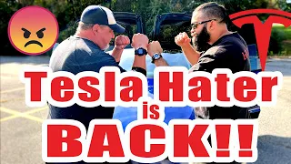 Tesla Hater is BACK!! - Model X Plaid Test Ride for Jeff the Hater! - Mind BLOWN! - Tesla Surprise!