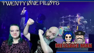 twenty one pilots - Message Man Live Reaction | Captain FaceBeard and Heather React