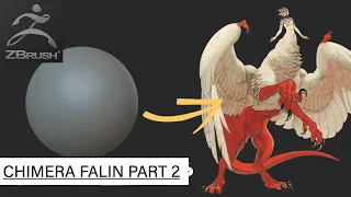 Zbrush Speed Sculpt Chimera Falin Part 2