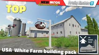 FS22 | USA White Farm building pack - Farming Simulator 22 New Mods Review 2K60