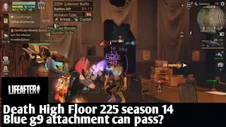 Death High season 14 Floor 225 with blue g9 acc can i stay diamond?