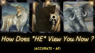🔥🔍 How Does *HE* View You Right Now? 🙆‍♂️✨🙆🏽‍♂️ (ACCURATE-AF) Tarot Psychic Reading! 🔮 Pick a Card