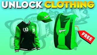 GTA 5 Online How to Unlock Sprunk Varsity Jacket, Cap & Sprunk Chute Bag (RARE Clothing Items)