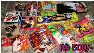 Diwali Crackers Under Rs 500/- Part1 #25 | Diwali Stash |Fireworks Testing 2022 |Kids Crackers Video