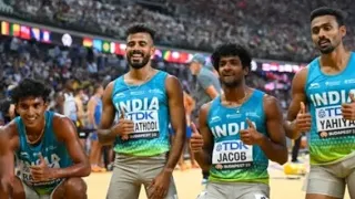 INDIAN MEN RELAY TEAM SET NEW  ASIAN RECORD IN WORLD ATHLETICS CHAMPIONSHIPS