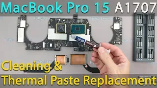 MacBook Pro 15 Touch Bar 2016 & 2017 Disassembling, cleaning and thermal paste replacement