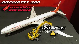 Remake Air India Boeing 777-300 PAPERCRAFT- PAPER MODEL