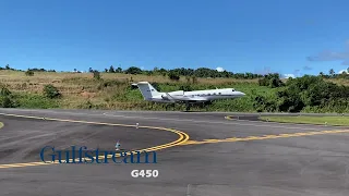 Private - Gulfstream G450 Departure - Dominica - Douglas Charles Airport