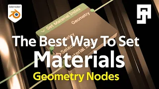 The Best Way to Set Materials on Your Geometry Nodes -  Blender 4 + Set Material Index Tutorial