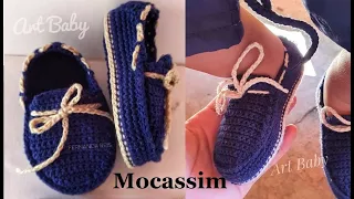 Mocassim em Croche - Profª Fernanda Reis