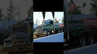 Twisted Kitty is one mean Super Semi!!! #tractorpulling #semipulling #thepullerschampionship