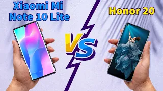 مقارنه بين Xiaomi Mi Note 10 Lite vs Honor 20