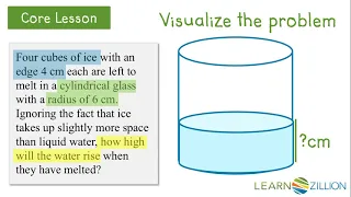 Solve real-world problems involving cylinders