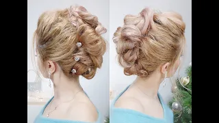 EASY TRENDY UPDO FAUX MOHAWK PARTY HAIRSTYLE for MEDIUM OR SHORT HAIR | Awesome Hairstyles ✔