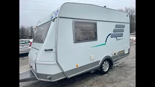 Обзор немецкого малыша-крепыша, автодома-туриста HYMER Eriba 2006 года с мувером и маркизой огонёк