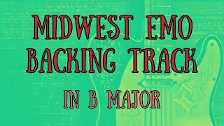 Midwest Emo Backing Track in B major