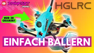 COPTER wiegt nur 30 GRAMM!! 1S Mini Freestyle Copter fliegt wie ein 5 Zöller * HGLRC Drashark