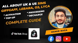 How to Activate UK & USA Sim in Mobile || Get UK & USA Sim in Pakistan || #tiktok #sims