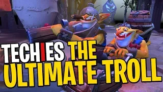 Techies the Ultimate Troll - DotA 2 Funny Moments