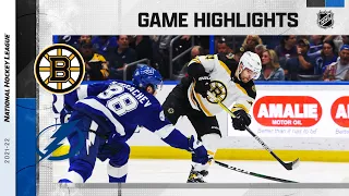 Bruins @ Lightning 4/8 | NHL Highlights 2022