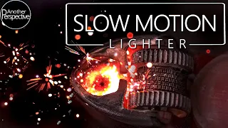 Hypnotic Lighter in extreme Slow Motion