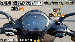 Bajaj Chetak Premium 2024 Ride Review 🔥| #bajajchetakelectricscooter