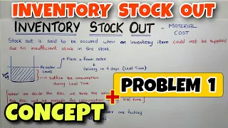 #1 Inventory Stock Out - Concept & Problem - Material Cost - By Saheb Academy - CA INTER