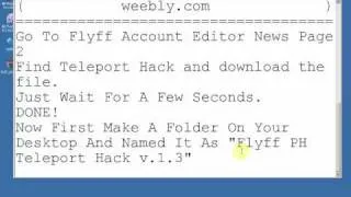 Flyff PH Teleport Hack v.1.3 (By F.A.E)