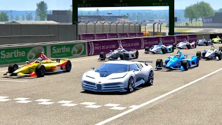 Bugatti Centodieci vs IndyCar 2019 - Le Mans 24h Circuit