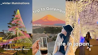 japan winter illumination 💫🌟 Gotemba Kogen Resort 🍻 | life in japan