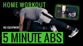 FIVE MINUTE ABS WORKOUT | No Equipment Home Workout